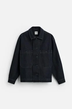 Best SOBRECAMISA DENIM BOLSILLOS Hombre Sobrecamisas
