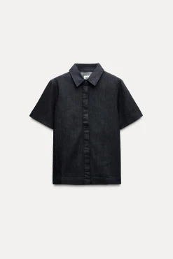 Sale SOBRECAMISA DENIM ZW COLLECTION Mujer Chaquetas / Cazadoras|Camisas / Blusas