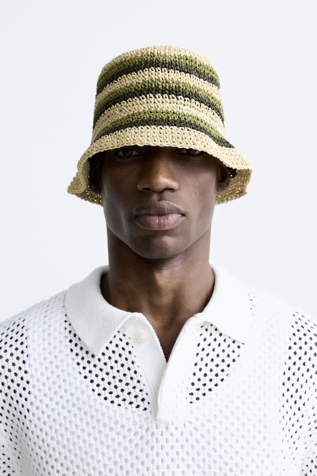 Fashion SOMBRERO CROCHET RAYAS Hombre Accesorios