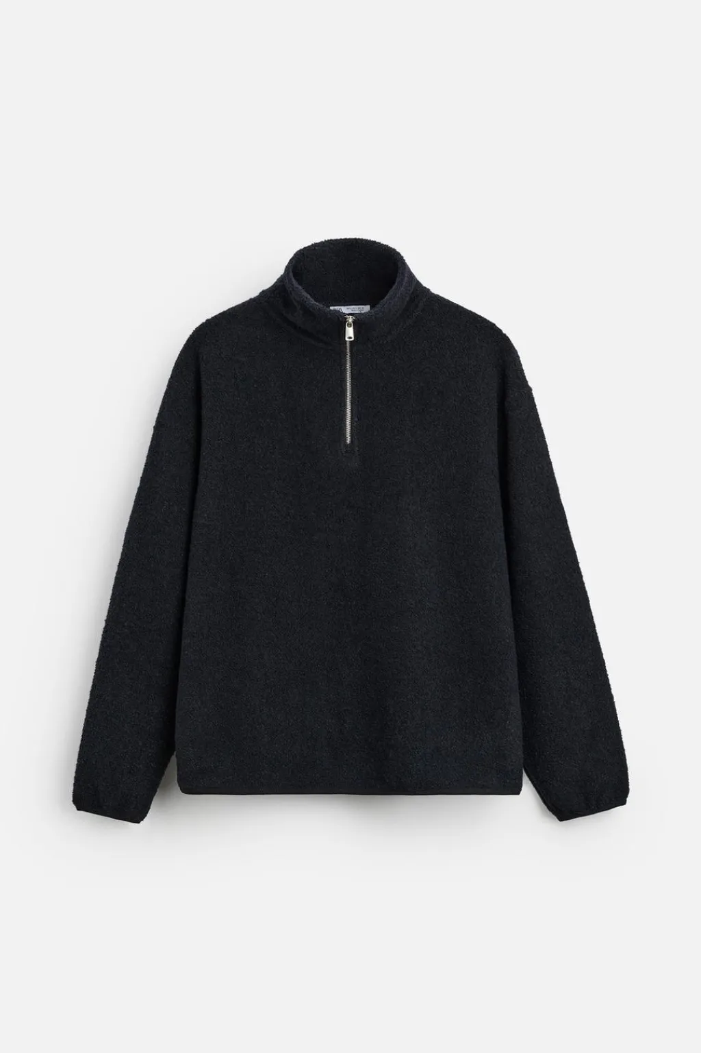 Outlet SUDADERA BOUCLÉ CREMALLERA CUELLO Hombre Sudaderas