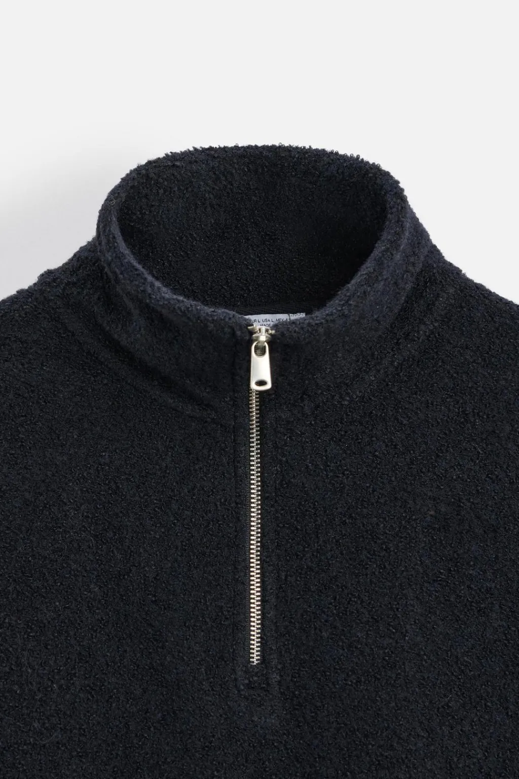 Outlet SUDADERA BOUCLÉ CREMALLERA CUELLO Hombre Sudaderas