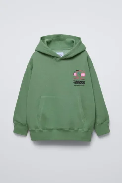 Niños ZARA 6 - 14 Años·Sudaderas<SUDADERA CAPUCHA ESTAMPADO CASCOS