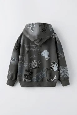 Niños ZARA 6 - 14 Años·Sudaderas<SUDADERA CAPUCHA GRAFITTI