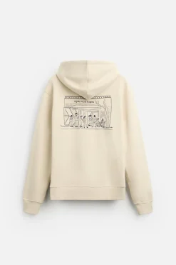 Outlet SUDADERA CAPUCHA GRÁFICOS SQIRL Hombre Sudaderas