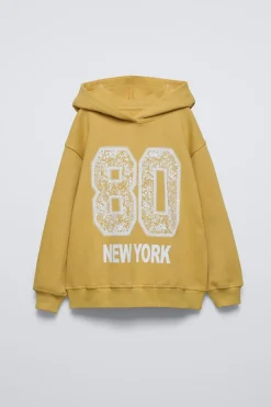 Niños ZARA 6 - 14 Años·Sudaderas<SUDADERA CAPUCHA NÚMERO