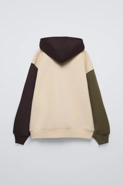 Niños ZARA 6 - 14 Años·Sudaderas<SUDADERA CAPUCHA TEXTO RELIEVE