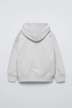 Niños ZARA 6 - 14 Años·Sudaderas<SUDADERA CAPUCHA TEXTO RIZO