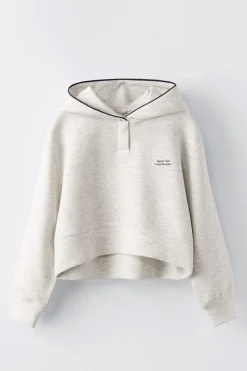 Niños ZARA 6 - 14 Años·Sudaderas|6 - 14 Años·Deporte / Jogging<SUDADERA CAPUCHA VIVOS