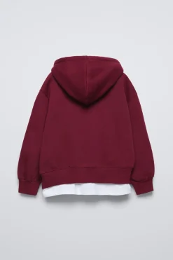 Niños ZARA 6 - 14 Años·Sudaderas|6 - 14 Años·Deporte / Jogging<SUDADERA COMBINADA CAPUCHA