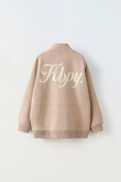 Niños ZARA 6 - 14 Años·Sudaderas<SUDADERA CREMALLERA BORDADO