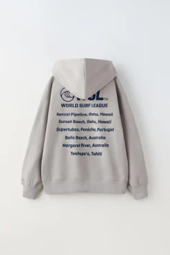Niños ZARA 6 - 14 Años·Sudaderas|6 - 14 Años·Sudaderas<SUDADERA CREMALLERA CAPUCHA WSL™