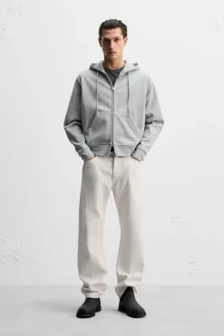 Outlet SUDADERA CREMALLERA CAPUCHA Hombre Sudaderas