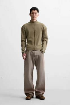 Sale SUDADERA CREMALLERA LAVADA Hombre Sudaderas