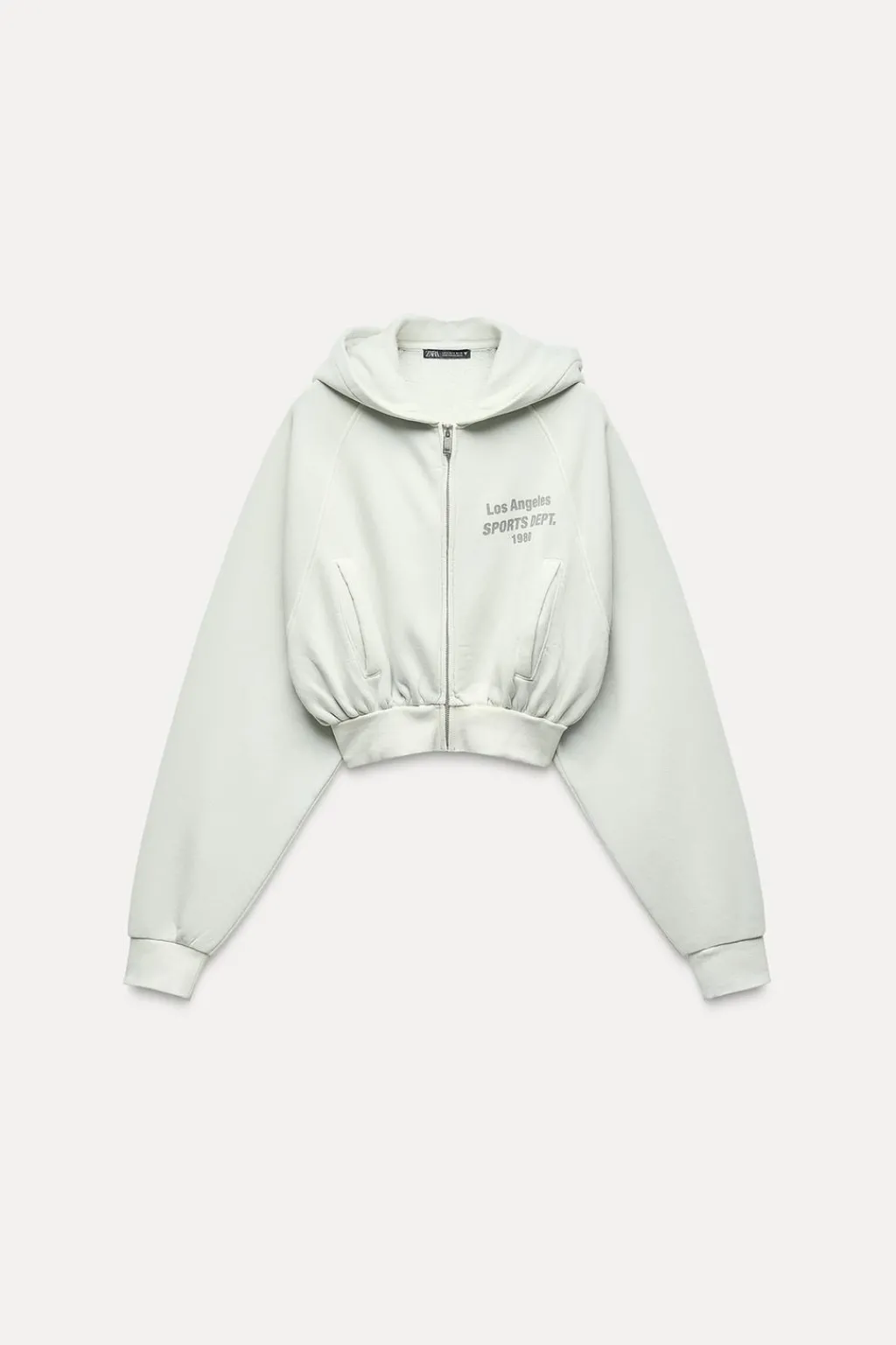 Best SUDADERA CROP CAPUCHA TEXTO EFECTO LAVADO Mujer Sudaderas / Joggers