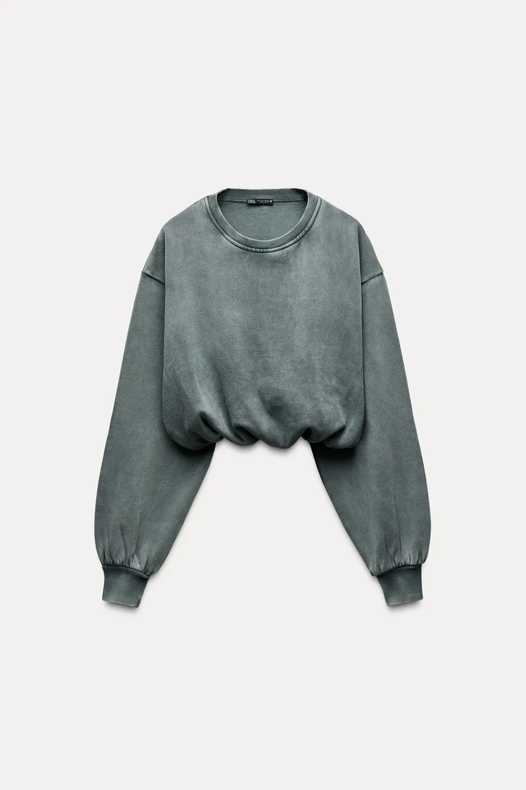 Clearance SUDADERA CROP EFECTO LAVADO Mujer Sudaderas / Joggers