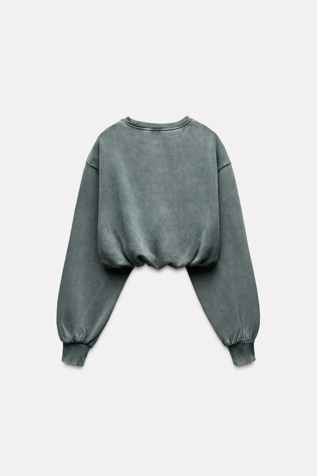 Clearance SUDADERA CROP EFECTO LAVADO Mujer Sudaderas / Joggers