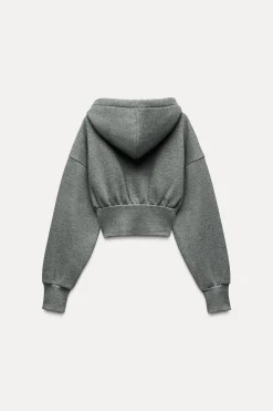 New SUDADERA CROP GLITTER Mujer Sudaderas / Joggers