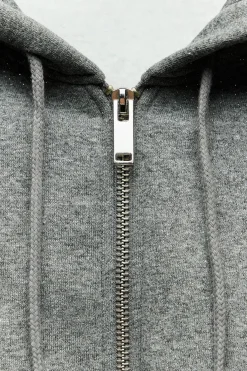 New SUDADERA CROP GLITTER Mujer Sudaderas / Joggers