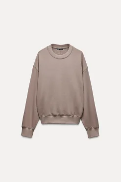 Discount SUDADERA CROPPED ETIQUETA Mujer Sudaderas / Joggers