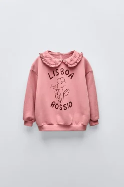 Niños ZARA 1½ - 6 Años·Sudaderas|6 - 18 Meses·Sudaderas<SUDADERA CUELLO COMBINADO