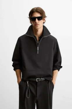 Sale SUDADERA CUELLO CREMALLERA Hombre Sudaderas