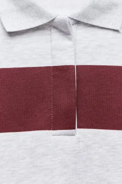 Fashion SUDADERA CUELLO POLO VARSITY Mujer Sudaderas / Joggers