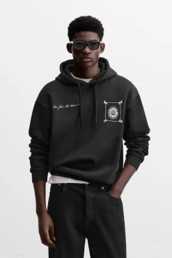 Fashion SUDADERA ESTAMPADA COMBINADA Hombre Sudaderas