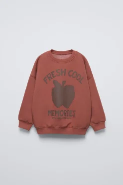 Niños ZARA 1½ - 6 Años·Sudaderas|1½ - 6 Años·Sudaderas<SUDADERA ESTAMPADA FRUTAS