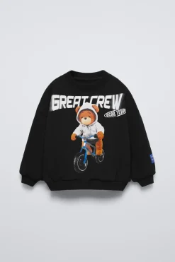 Niños ZARA 1½ - 6 Años·Sudaderas<SUDADERA ESTAMPADA OSO