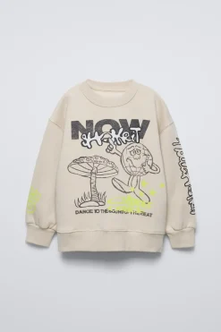Niños ZARA 6 - 14 Años·Sudaderas<SUDADERA ESTAMPADO