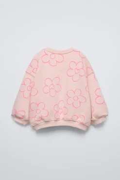 Niños ZARA 1½ - 6 Años·Sudaderas|1½ - 6 Años·Total Look<SUDADERA ESTAMPADO ETIQUETA