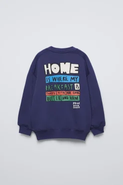 Niños ZARA 6 - 14 Años·Sudaderas<SUDADERA ESTAMPADO FLOCK