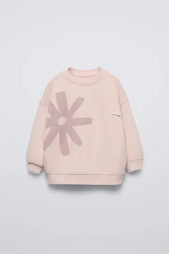 Niños ZARA 1½ - 6 Años·Sudaderas|1½ - 6 Años·Sudaderas<SUDADERA ESTAMPADO FLOR