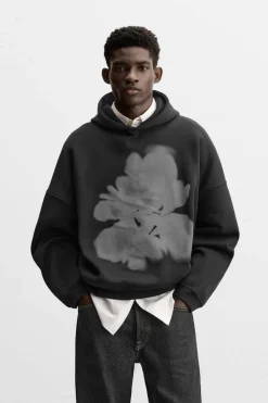 Discount SUDADERA ESTAMPADO FLOR Hombre Sudaderas