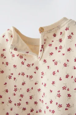Niños ZARA 6 - 18 Meses·Conjuntos|6 - 18 Meses·Sudaderas<SUDADERA ESTAMPADO FLORECITAS