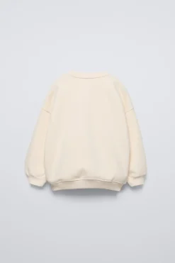 Niños ZARA 1½ - 6 Años·Sudaderas|1½ - 6 Años·Sudaderas<SUDADERA ESTAMPADO GARMENT DYE