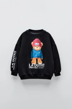 Niños ZARA 1½ - 6 Años·Sudaderas|1½ - 6 Años·Sudaderas<SUDADERA ESTAMPADO OSO