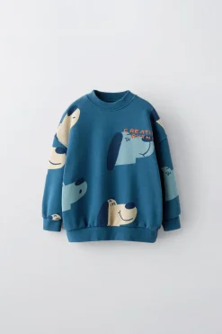 Niños ZARA 1½ - 6 Años·Sudaderas|1½ - 6 Años·Sudaderas<SUDADERA ESTAMPADO PERROS