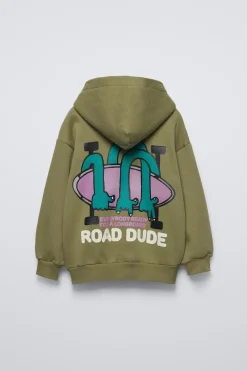 Niños ZARA 6 - 14 Años·Sudaderas<SUDADERA ESTAMPADO RELIEVE TEXTO
