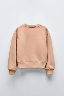 Niños ZARA 6 - 14 Años·Sudaderas|6 - 14 Años·Deporte / Jogging<SUDADERA ESTRELLAS TEXTO FLOCK
