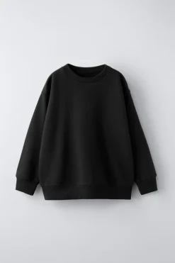 Niños ZARA 6 - 14 Años·Sudaderas|6 - 14 Años·Deporte / Jogging<SUDADERA FELPA LISA