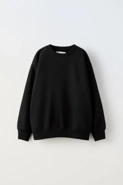 Niños ZARA 6 - 14 Años·Sudaderas|6 - 14 Años·Deporte / Jogging<SUDADERA FELPA LISA