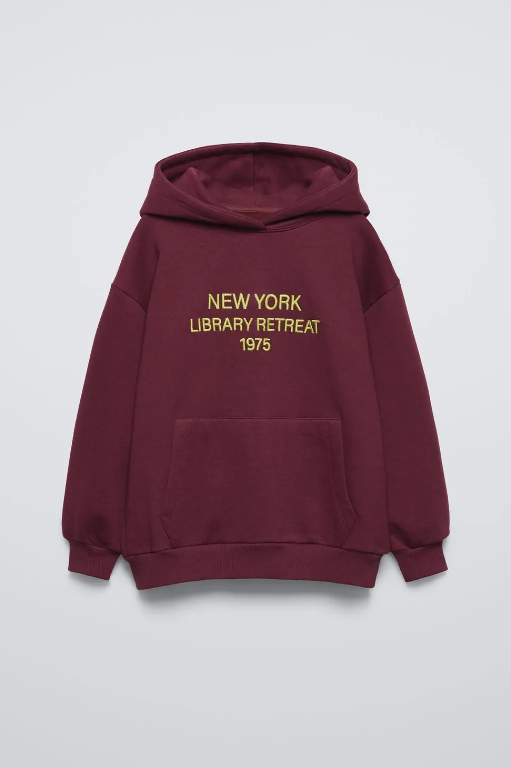 Niños ZARA 6 - 14 Años·Sudaderas|6 - 14 Años·Deporte / Jogging<SUDADERA FORRADA CAPUCHA TEXTO