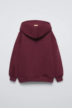Niños ZARA 6 - 14 Años·Sudaderas|6 - 14 Años·Deporte / Jogging<SUDADERA FORRADA CAPUCHA TEXTO