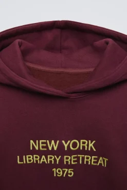 Niños ZARA 6 - 14 Años·Sudaderas|6 - 14 Años·Deporte / Jogging<SUDADERA FORRADA CAPUCHA TEXTO