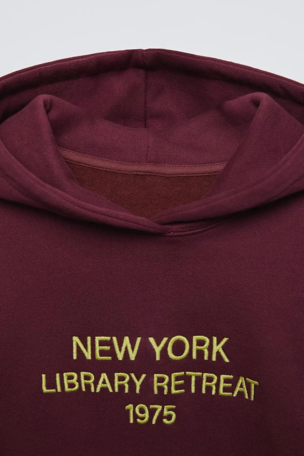 Niños ZARA 6 - 14 Años·Sudaderas|6 - 14 Años·Deporte / Jogging<SUDADERA FORRADA CAPUCHA TEXTO