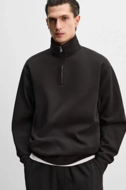 Outlet SUDADERA HEAVY WEIGHT CUELLO CREMALLERA Hombre Jerséis / Chaquetas|Sudaderas