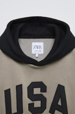 Niños ZARA 6 - 14 Años·Sudaderas|6 - 14 Años·Deporte / Chándal<SUDADERA JOGGING USA