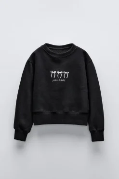 Niños ZARA 6 - 14 Años·Sudaderas|6 - 14 Años·Deporte / Jogging<SUDADERA LACITOS Y TEXTO