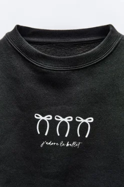 Niños ZARA 6 - 14 Años·Sudaderas|6 - 14 Años·Deporte / Jogging<SUDADERA LACITOS Y TEXTO